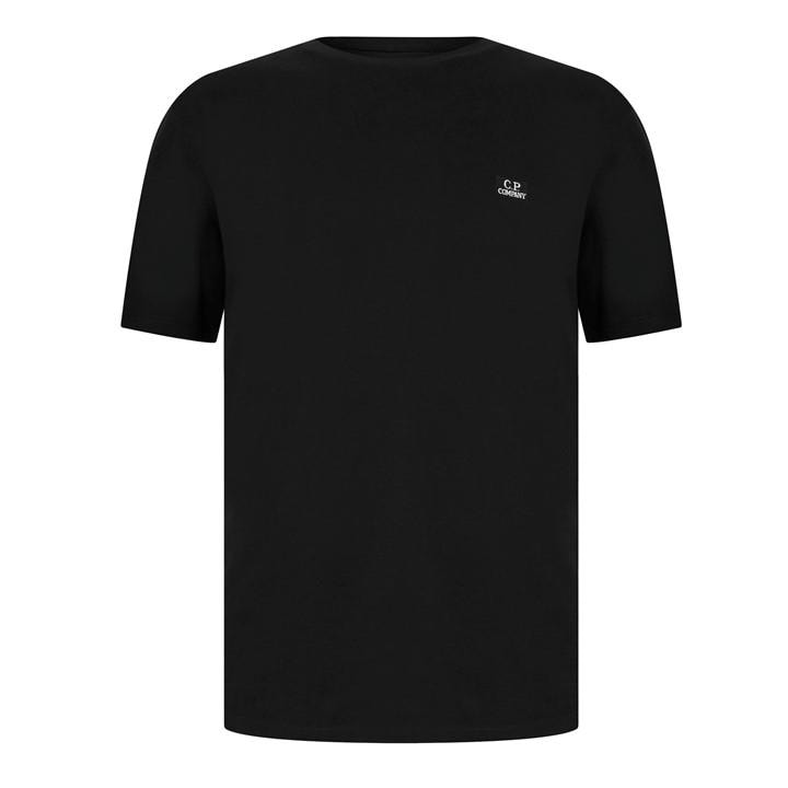 Cp Company Men's Black Regular Fit Basic T-Shirt 2XL