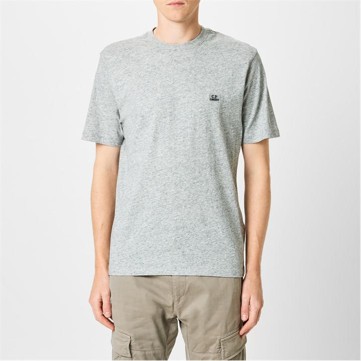 Cp Company Men's Grey Regular Fit Basic T-Shirt 2XL