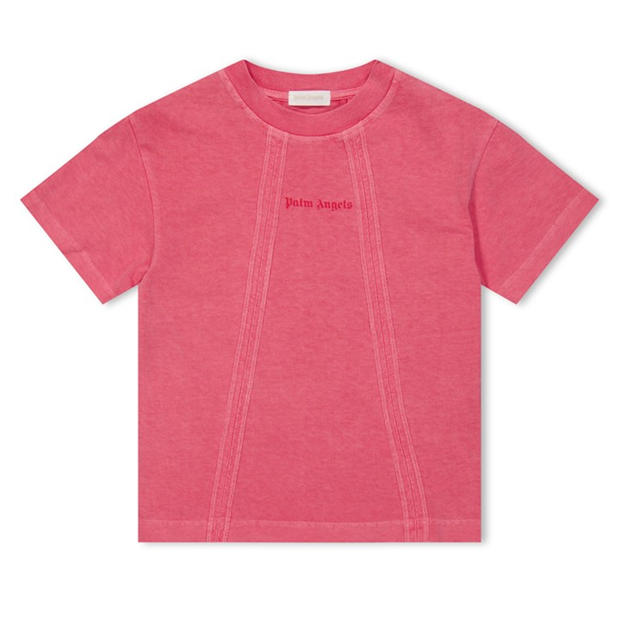 PALM ANGELS Kids' Faded Logo Crew-Neck T-Shirt