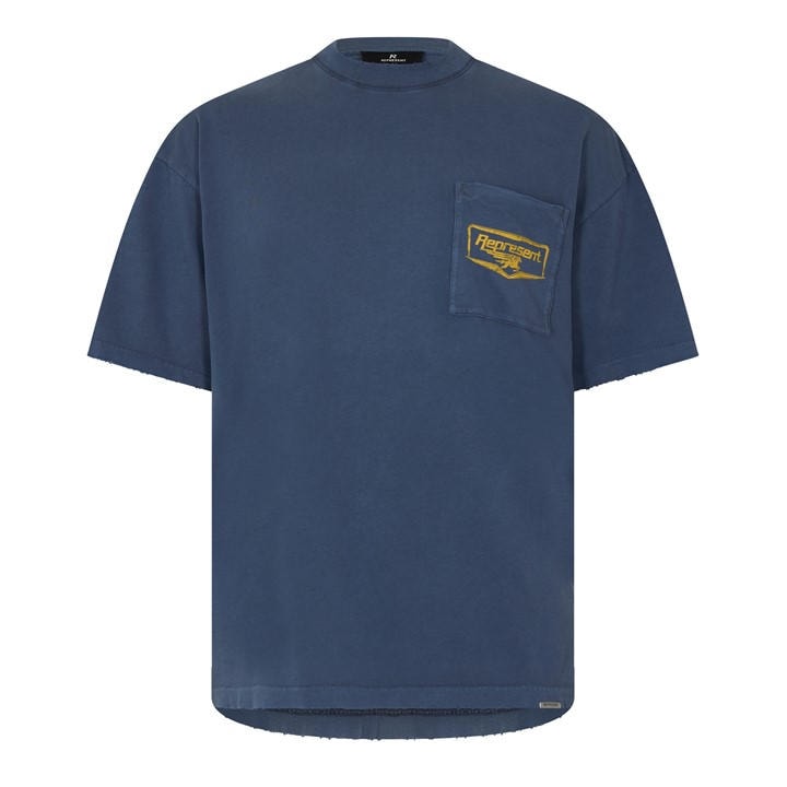 Represent Men's Blue Oversized T-Shirt