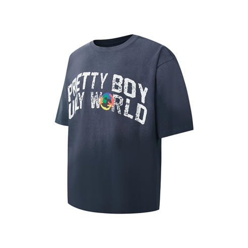 PRETTY BOY UGLY WORLD - The Pretty Boy Ugly World Cotton Short Sleeve Crew Neck T-Shirt Mens
