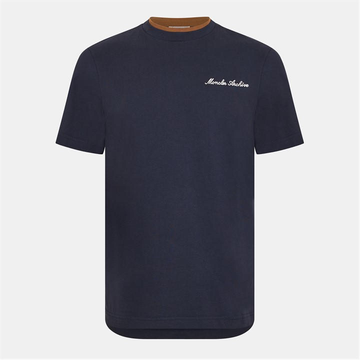 Moncler Men's Blue Cc T-Shirt Sn62