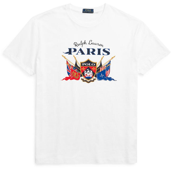 Polo Ralph Lauren Paris Logo T-Shirt – White Polo Ralph Lauren Paris Logo T-Shirt – White