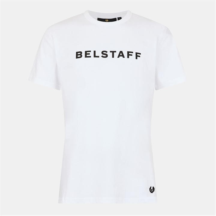 Belstaff Men's White Logo Tee Sn54 2XL