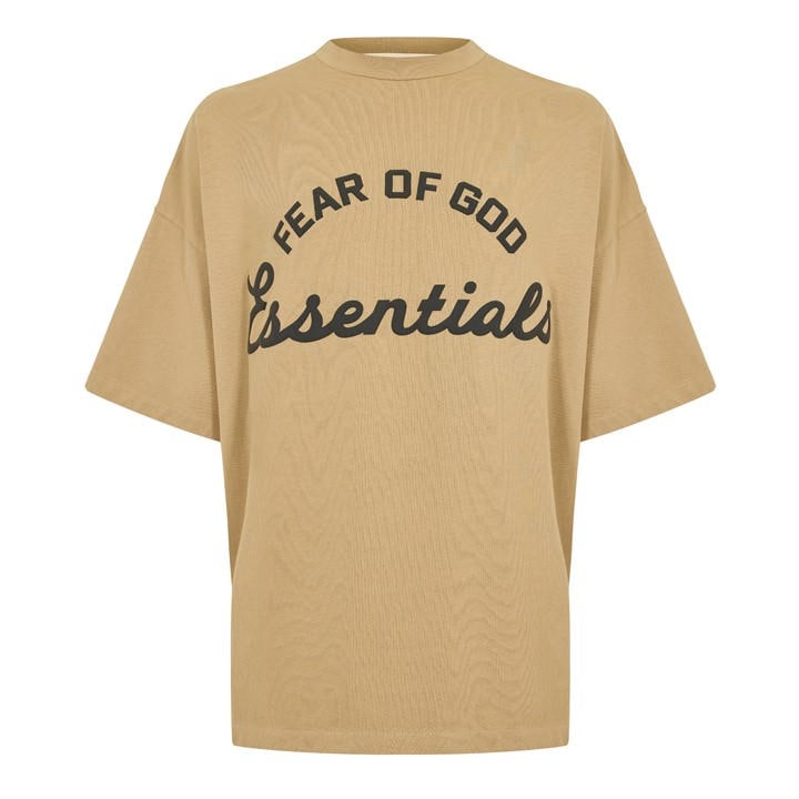 Fear Of God Essentials Men's Beige Oversized T-Shirt