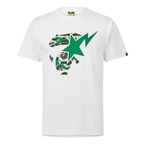 A BATHING APE - Bape Face Sta Tee Sn63