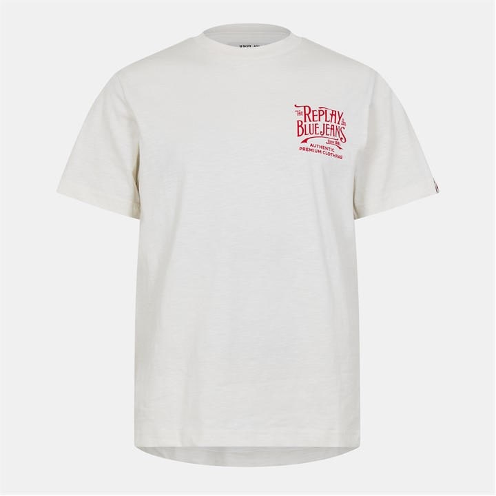 Replay Back Jeans T-Shirt – White