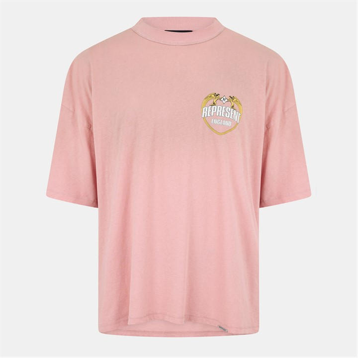 Represent Men's Pink Rep Angel Border Tee Sn54 Large