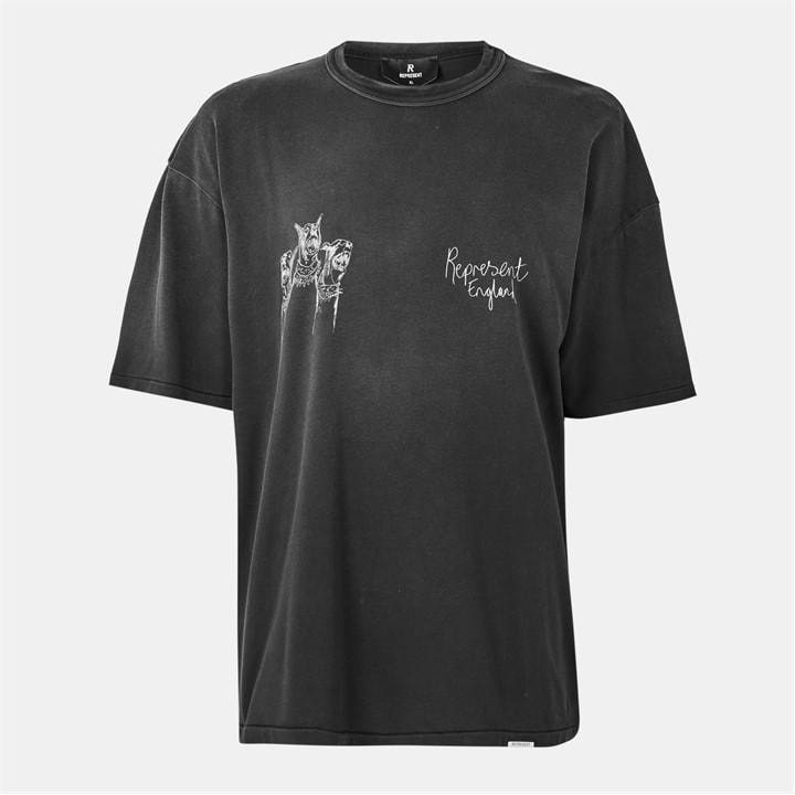 Represent Men's Black Oversized T-Shirt