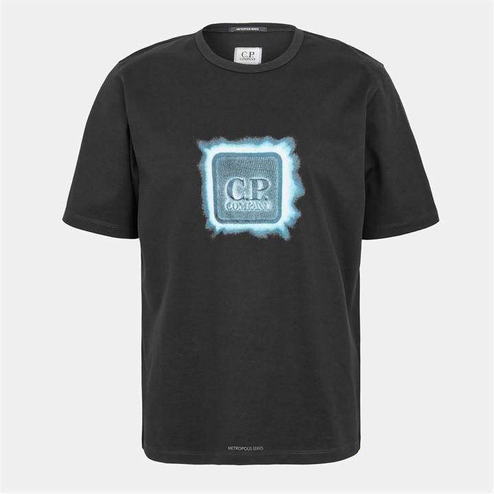 Cp Company Metropolis Men's Black Front Logo T-Shirt