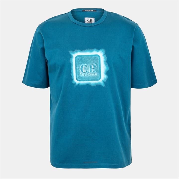 Cp Company Metropolis Men's Blue Front Logo T-Shirt