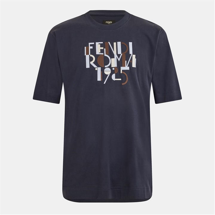 Fendi Men's Blue T-Shirt - M