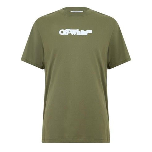 OFF WHITE - Off White Spray Arrow Slim Fit T- Shirt