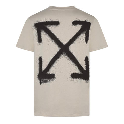 OFF WHITE - Men's Spray Can Arrow Slim-Fit Cotton T-Shirt