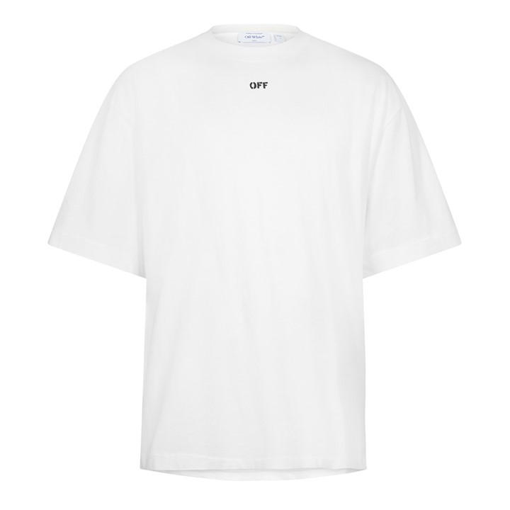 Off White Men's White Off Paint Arrow Oversized T-Shirt