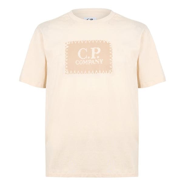 Black 999 - CP COMPANY - Men's Block Logo Regular Fit T-Shirt