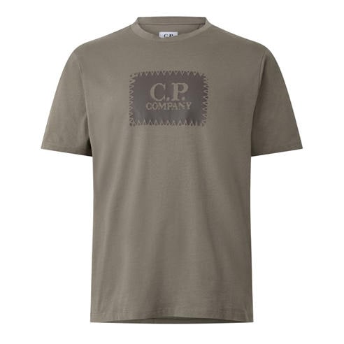 CP COMPANY - Mens Block Logo Regular Fit T-Shirt