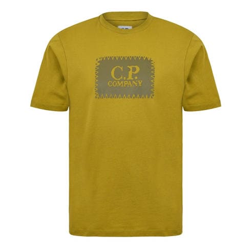 CP COMPANY - Men's Block Logo Regular Fit T-Shirt