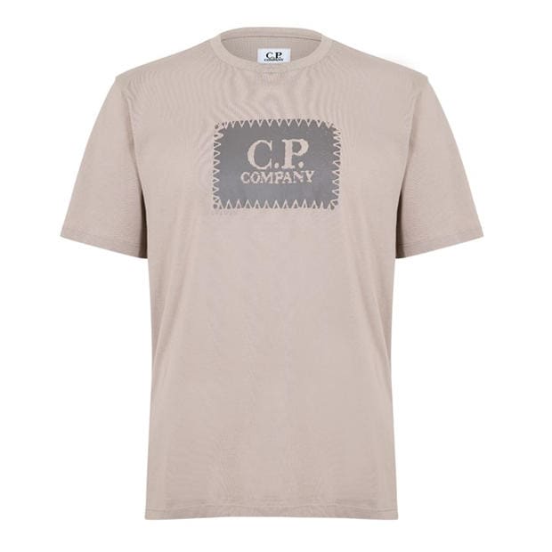 Black 999 - CP COMPANY - Men's Block Logo Regular Fit T-Shirt