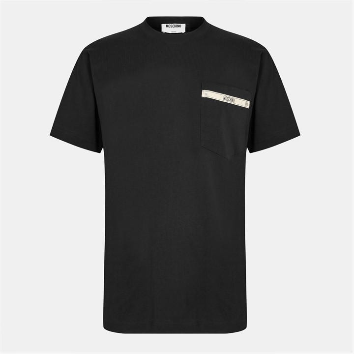 Moschino Men's Black Tape T-Shirt - L