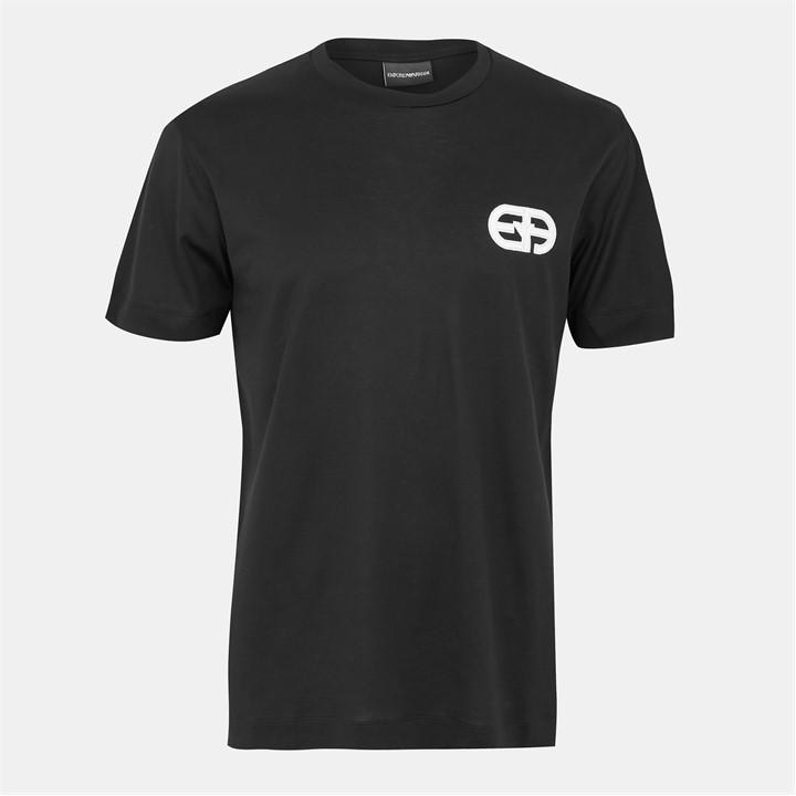 Emporio Armani Men's Black Crew Neck T-Shirt - XL