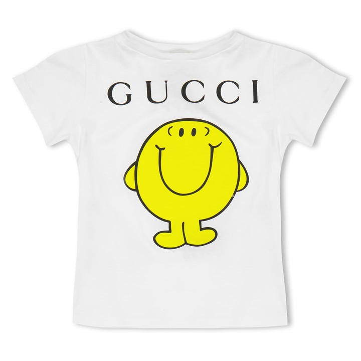 Gucci Boys White Graphic Tee Jn61