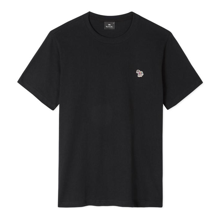 Ps Paul Smith Men's Black Zebra Crew Neck T-Shirt Medium