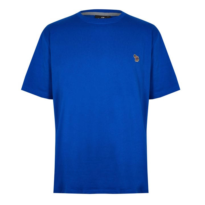 Ps Paul Smith Men's Blue Zebra Crew Neck T-Shirt 3XL