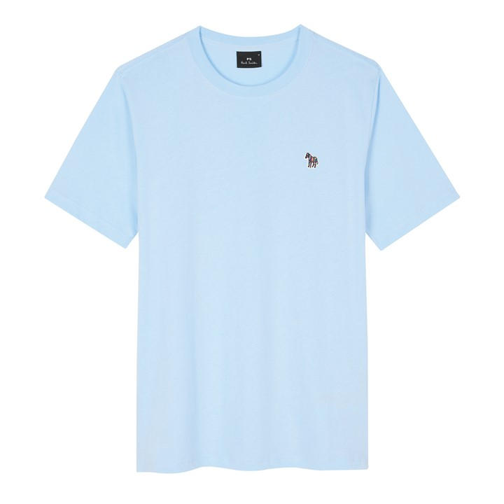 Ps Paul Smith Men's Blue Zebra Crew Neck T-Shirt Large
