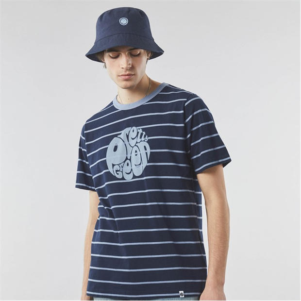 Pretty Green Capella Stripe T-Shirt,Specials : American Fashion Style Bags On Sale