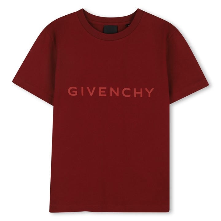 Givenchy  Kids Red Giv Logo Tee - 8 - 9 Years