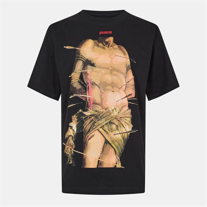 Pleasures Men’s Regular Fit T-Shirt – Black