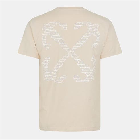 OFF WHITE - Men's Brick Arrow Crew Neck Short Sleeve T-Shirt