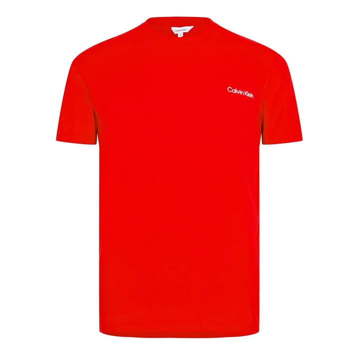 Calvin Klein Men's Red Core Logo T Shirt 2XL