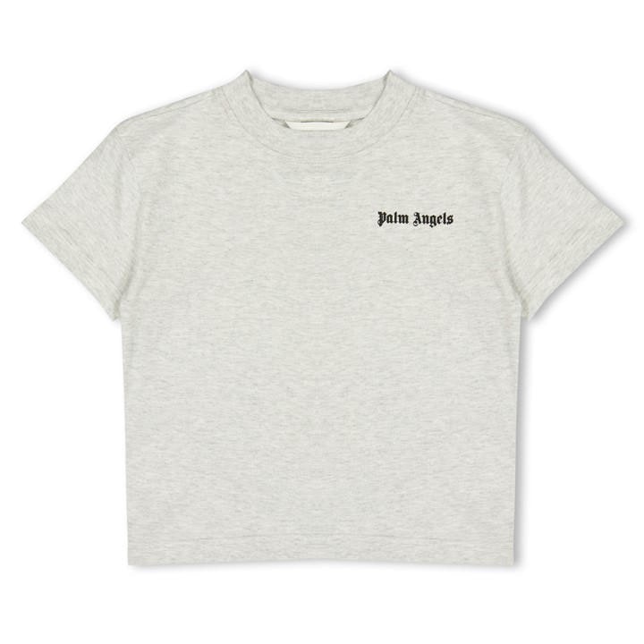Palm Angels Boys Grey Palm Logo Tee Jn62