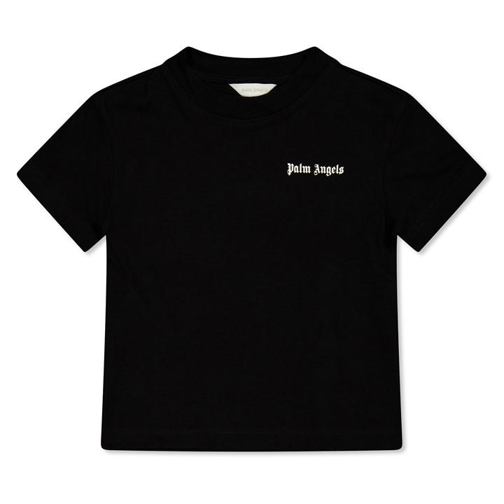 Palm Angels Boys Black Palm Logo Tee Jn62