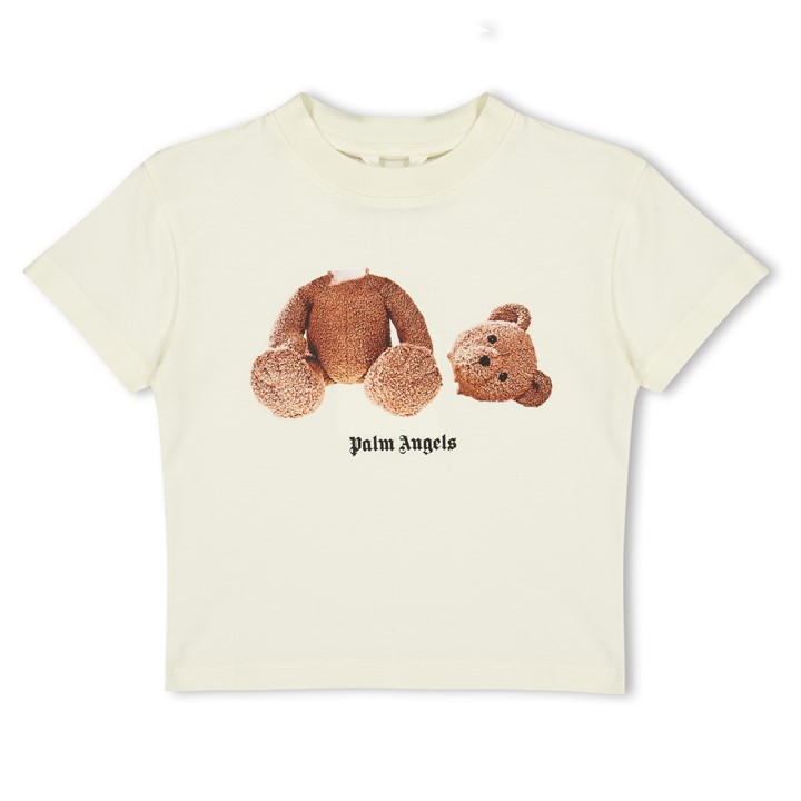 Palm Angels Boys White Palm Bear Tee Jn62