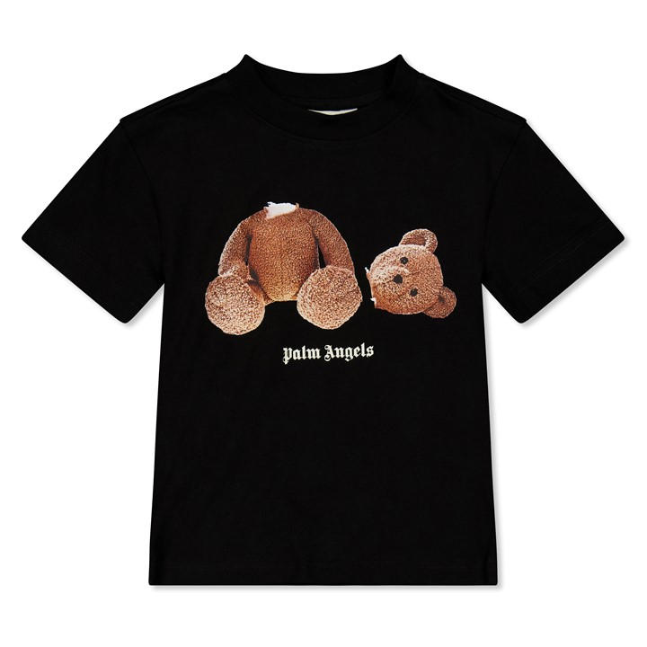 Palm Angels Boys Black Palm Bear Tee Jn62