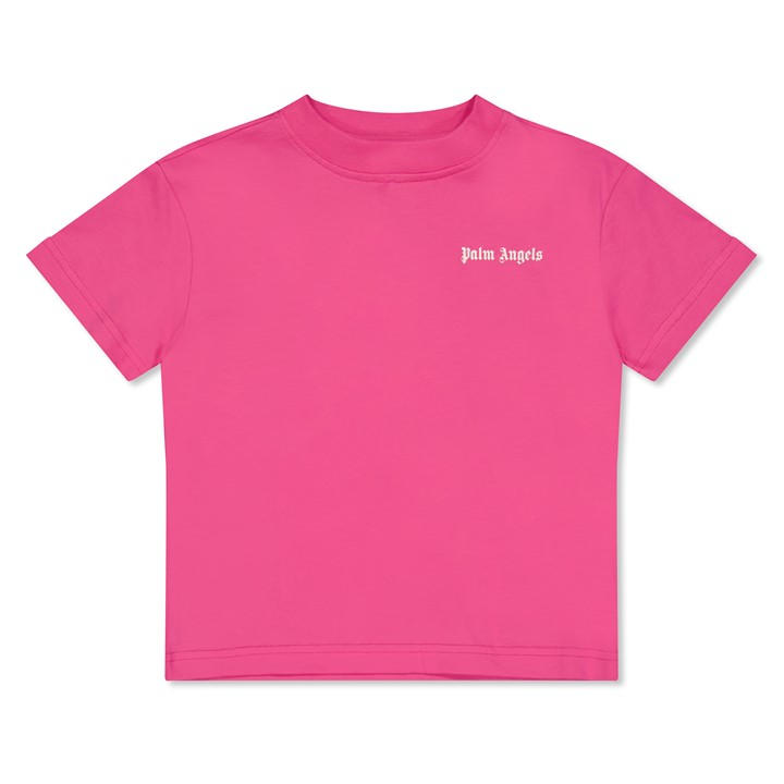 Palm Angels Girls Pink Palm Logo Tee Jn62