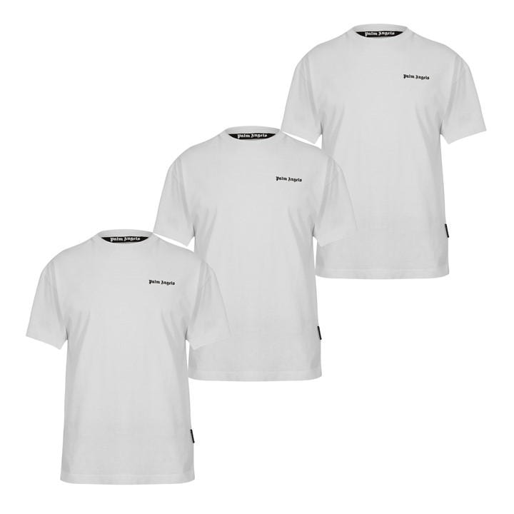 Palm Angels Men's White Small Logo T-Shirt - M