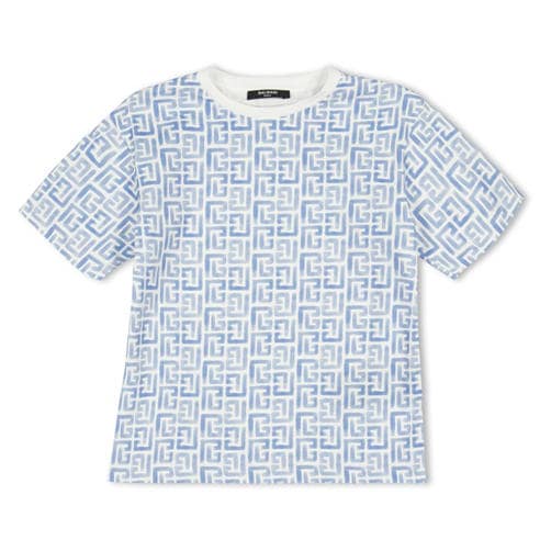 BALMAIN - Kids' All Over Print T-Shirt