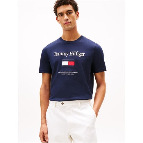 Tommy Hilfiger - Men's Embro Flag T-Shirt