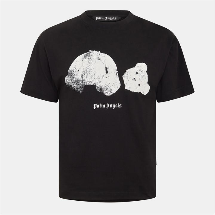 Palm Angels Men's Black Palm Kill Bear Tee