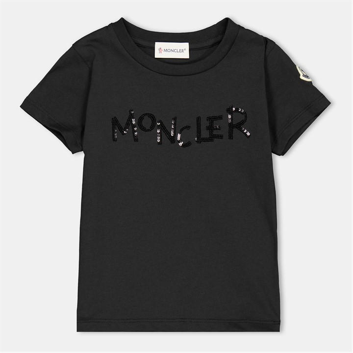 Moncler Girls Black Kids' T-Shirt