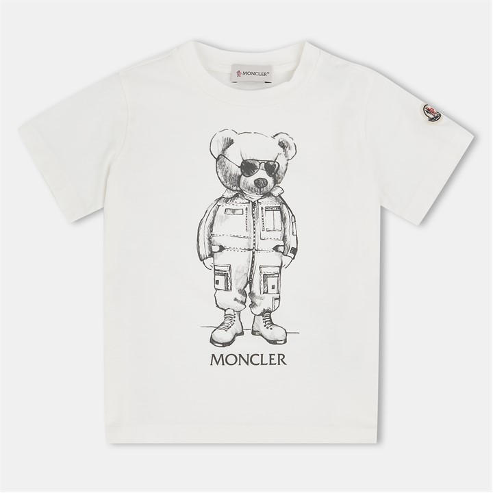 Moncler Boys White Bear Tee Jn54