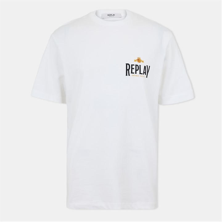 Replay Men’s Aspen Regular Fit T-Shirt – White