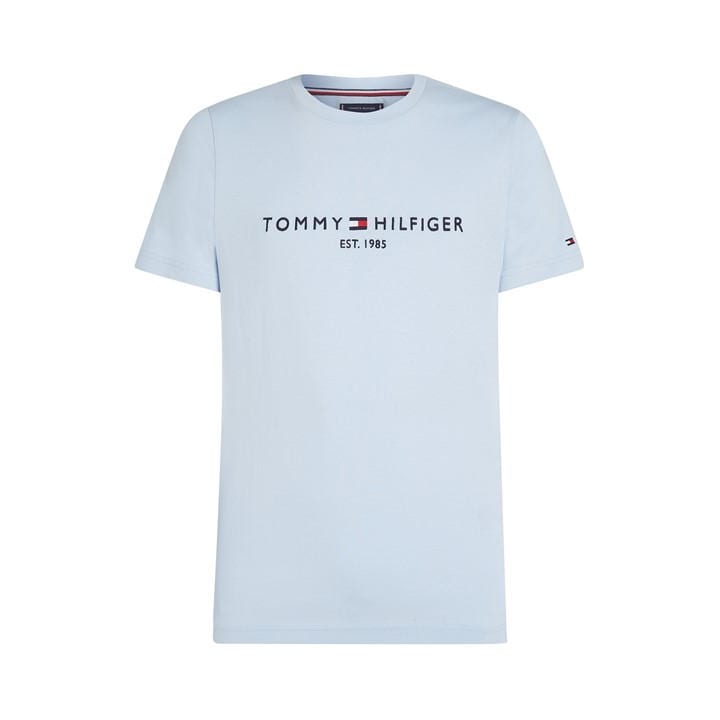 Tommy Hilfiger Men's Blue Logo Crew Neck T Shirt 2XL