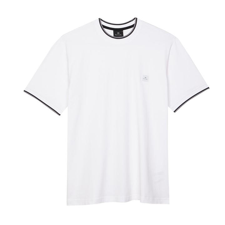 Ps Paul Smith Men's White Logo Patch T-Shirt Large