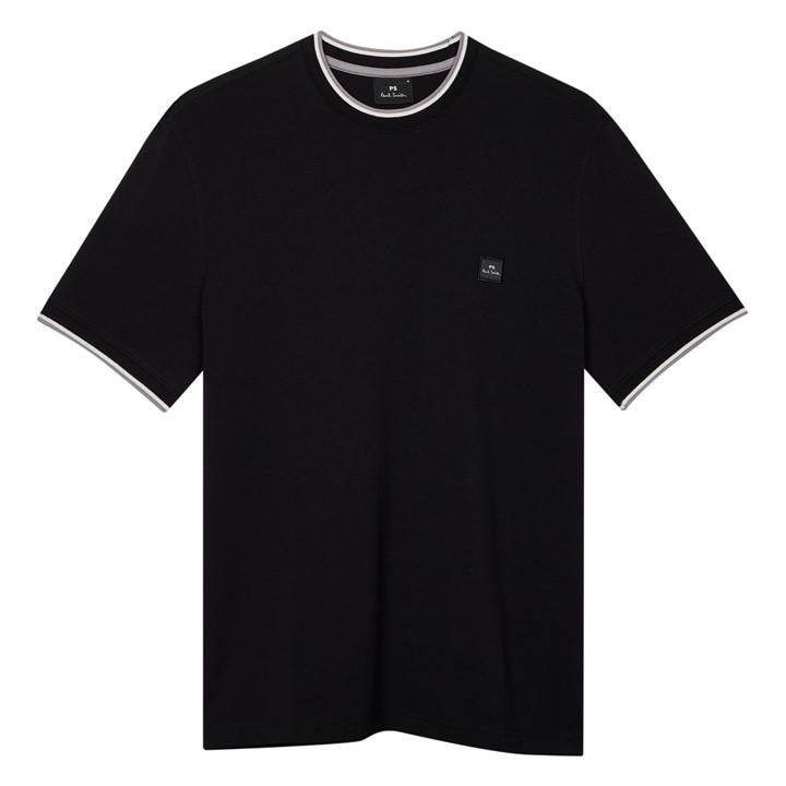 Ps Paul Smith Men's Black Logo Patch T-Shirt Small
