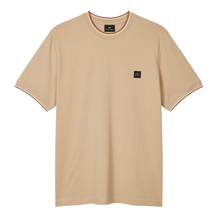 Ps Paul Smith Men's Beige Logo Patch T-Shirt 2XL